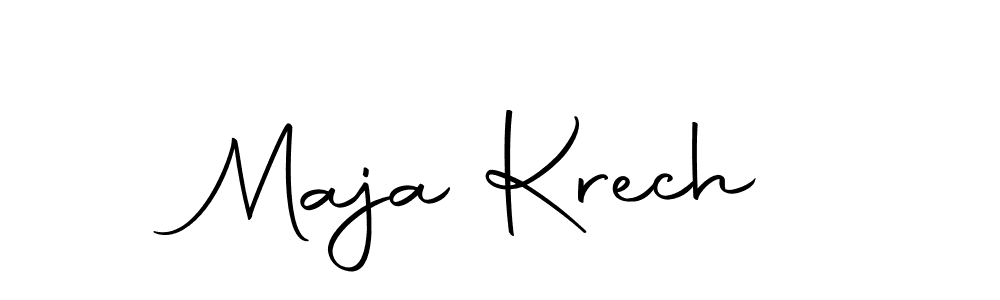 Create a beautiful signature design for name Maja Krech. With this signature (Autography-DOLnW) fonts, you can make a handwritten signature for free. Maja Krech signature style 10 images and pictures png