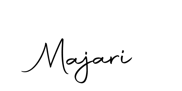 You should practise on your own different ways (Autography-DOLnW) to write your name (Majari) in signature. don't let someone else do it for you. Majari signature style 10 images and pictures png