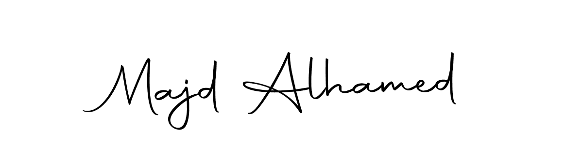 Create a beautiful signature design for name Majd Alhamed. With this signature (Autography-DOLnW) fonts, you can make a handwritten signature for free. Majd Alhamed signature style 10 images and pictures png