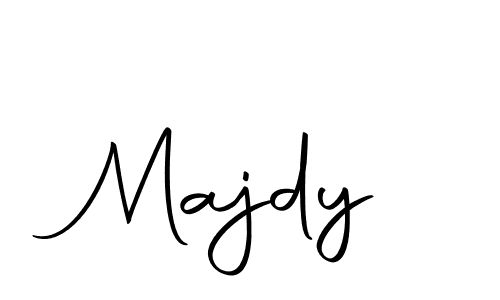 Use a signature maker to create a handwritten signature online. With this signature software, you can design (Autography-DOLnW) your own signature for name Majdy. Majdy signature style 10 images and pictures png