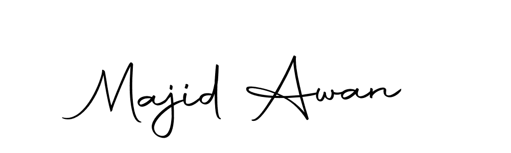 Use a signature maker to create a handwritten signature online. With this signature software, you can design (Autography-DOLnW) your own signature for name Majid Awan. Majid Awan signature style 10 images and pictures png