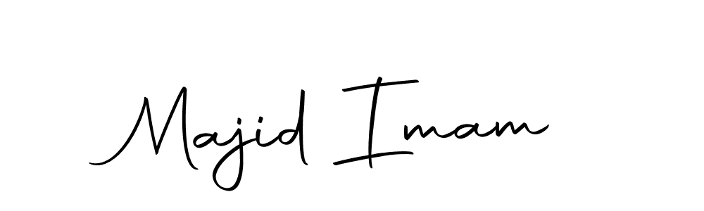 You should practise on your own different ways (Autography-DOLnW) to write your name (Majid Imam) in signature. don't let someone else do it for you. Majid Imam signature style 10 images and pictures png