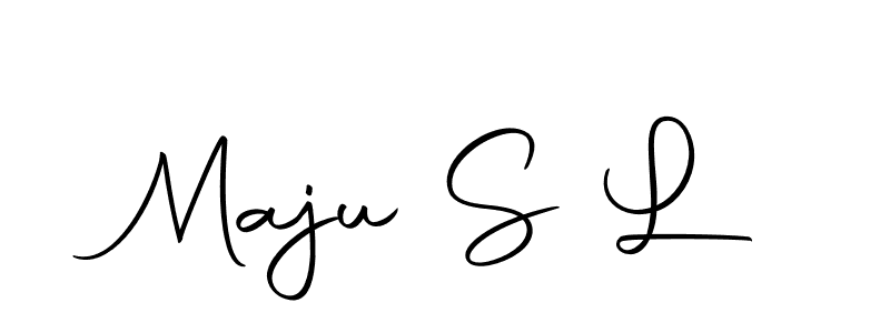 Make a beautiful signature design for name Maju S L. With this signature (Autography-DOLnW) style, you can create a handwritten signature for free. Maju S L signature style 10 images and pictures png