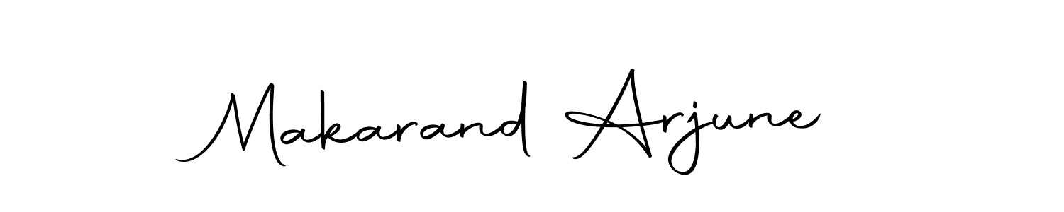 Design your own signature with our free online signature maker. With this signature software, you can create a handwritten (Autography-DOLnW) signature for name Makarand Arjune. Makarand Arjune signature style 10 images and pictures png