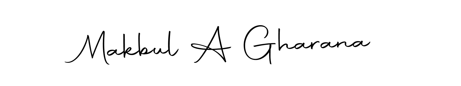 Create a beautiful signature design for name Makbul A Gharana. With this signature (Autography-DOLnW) fonts, you can make a handwritten signature for free. Makbul A Gharana signature style 10 images and pictures png
