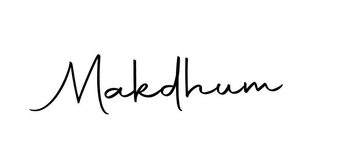Makdhum stylish signature style. Best Handwritten Sign (Autography-DOLnW) for my name. Handwritten Signature Collection Ideas for my name Makdhum. Makdhum signature style 10 images and pictures png