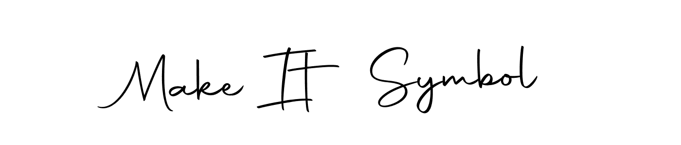 This is the best signature style for the Make It Symbol name. Also you like these signature font (Autography-DOLnW). Mix name signature. Make It Symbol signature style 10 images and pictures png