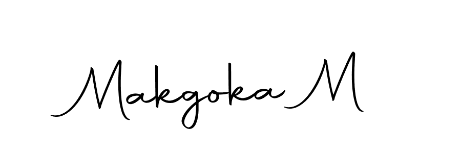 Use a signature maker to create a handwritten signature online. With this signature software, you can design (Autography-DOLnW) your own signature for name Makgoka M. Makgoka M signature style 10 images and pictures png