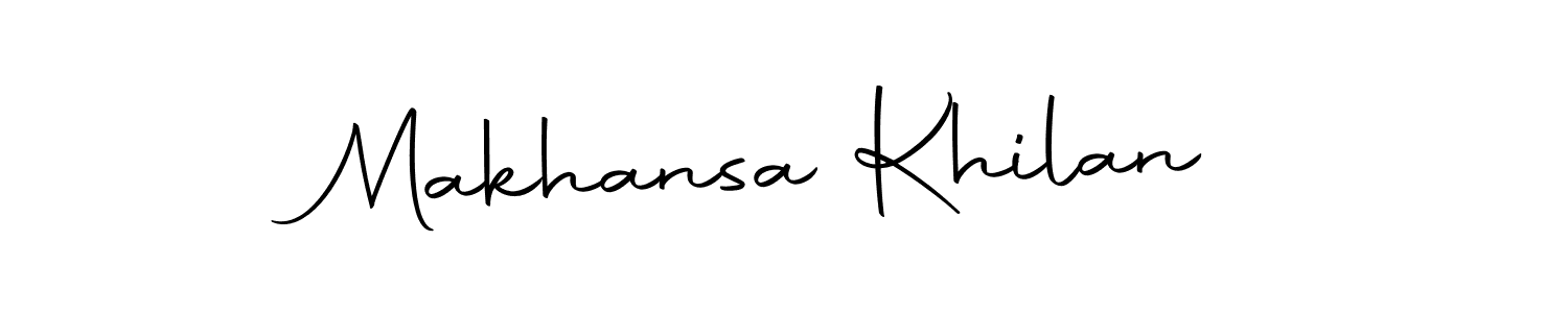 Autography-DOLnW is a professional signature style that is perfect for those who want to add a touch of class to their signature. It is also a great choice for those who want to make their signature more unique. Get Makhansa Khilan name to fancy signature for free. Makhansa Khilan signature style 10 images and pictures png