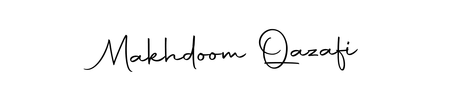 Create a beautiful signature design for name Makhdoom Qazafi. With this signature (Autography-DOLnW) fonts, you can make a handwritten signature for free. Makhdoom Qazafi signature style 10 images and pictures png