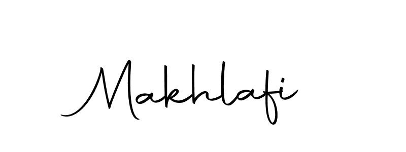 Design your own signature with our free online signature maker. With this signature software, you can create a handwritten (Autography-DOLnW) signature for name Makhlafi. Makhlafi signature style 10 images and pictures png