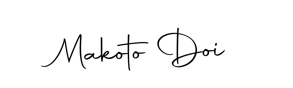 Use a signature maker to create a handwritten signature online. With this signature software, you can design (Autography-DOLnW) your own signature for name Makoto Doi. Makoto Doi signature style 10 images and pictures png