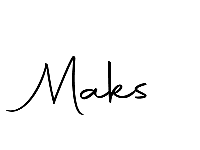 How to make Maks name signature. Use Autography-DOLnW style for creating short signs online. This is the latest handwritten sign. Maks signature style 10 images and pictures png