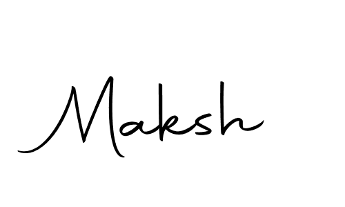 Make a beautiful signature design for name Maksh. With this signature (Autography-DOLnW) style, you can create a handwritten signature for free. Maksh signature style 10 images and pictures png