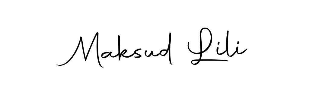 You can use this online signature creator to create a handwritten signature for the name Maksud Lili. This is the best online autograph maker. Maksud Lili signature style 10 images and pictures png