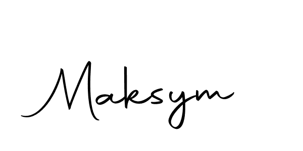 Design your own signature with our free online signature maker. With this signature software, you can create a handwritten (Autography-DOLnW) signature for name Maksym. Maksym signature style 10 images and pictures png