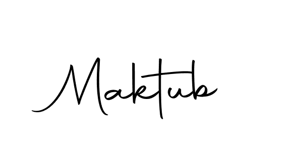 How to make Maktub name signature. Use Autography-DOLnW style for creating short signs online. This is the latest handwritten sign. Maktub signature style 10 images and pictures png