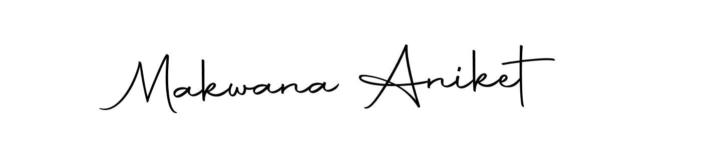 if you are searching for the best signature style for your name Makwana Aniket. so please give up your signature search. here we have designed multiple signature styles  using Autography-DOLnW. Makwana Aniket signature style 10 images and pictures png