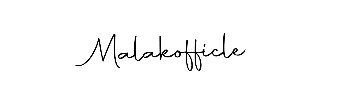 How to make Malakofficle name signature. Use Autography-DOLnW style for creating short signs online. This is the latest handwritten sign. Malakofficle signature style 10 images and pictures png