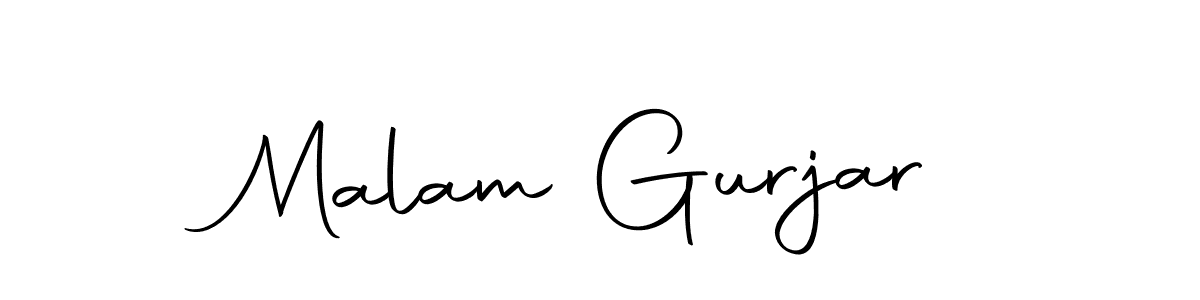 Make a beautiful signature design for name Malam Gurjar. With this signature (Autography-DOLnW) style, you can create a handwritten signature for free. Malam Gurjar signature style 10 images and pictures png