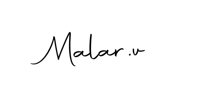 Use a signature maker to create a handwritten signature online. With this signature software, you can design (Autography-DOLnW) your own signature for name Malar.v. Malar.v signature style 10 images and pictures png