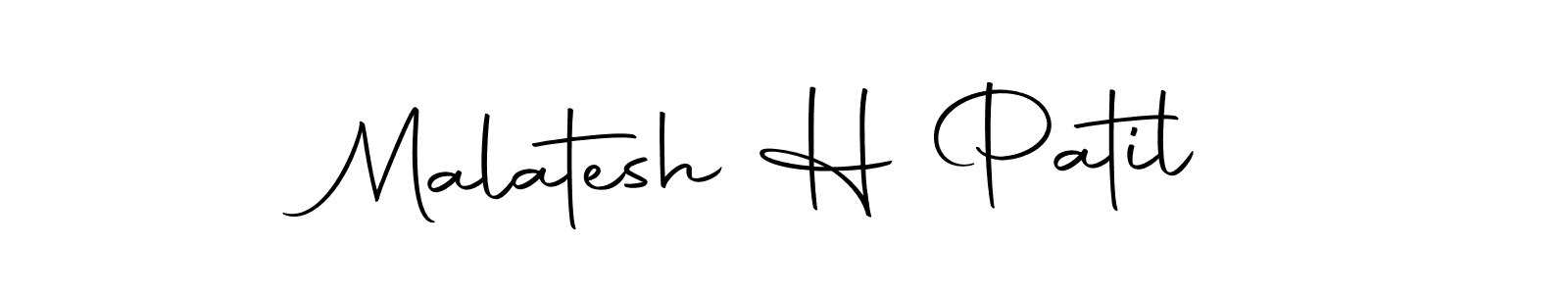 Malatesh H Patil stylish signature style. Best Handwritten Sign (Autography-DOLnW) for my name. Handwritten Signature Collection Ideas for my name Malatesh H Patil. Malatesh H Patil signature style 10 images and pictures png