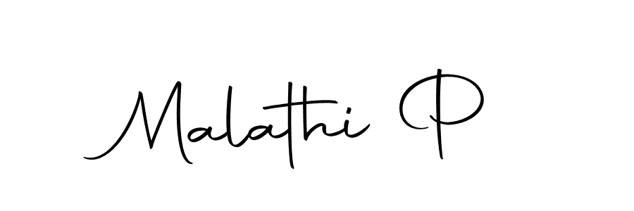 Malathi P stylish signature style. Best Handwritten Sign (Autography-DOLnW) for my name. Handwritten Signature Collection Ideas for my name Malathi P. Malathi P signature style 10 images and pictures png