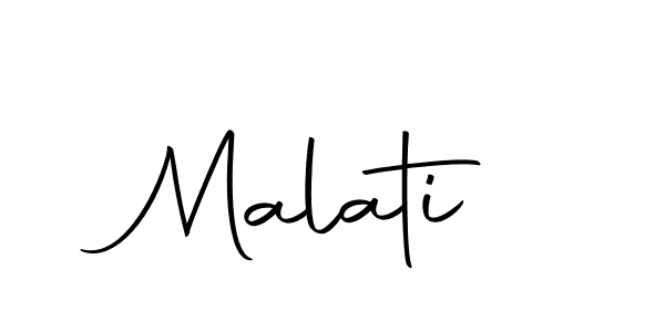 Create a beautiful signature design for name Malati. With this signature (Autography-DOLnW) fonts, you can make a handwritten signature for free. Malati signature style 10 images and pictures png
