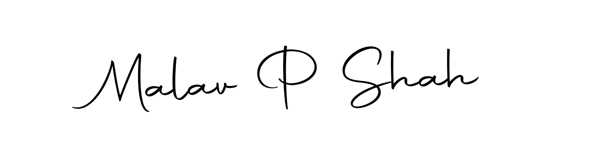 Use a signature maker to create a handwritten signature online. With this signature software, you can design (Autography-DOLnW) your own signature for name Malav P Shah. Malav P Shah signature style 10 images and pictures png