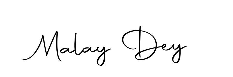 Create a beautiful signature design for name Malay Dey. With this signature (Autography-DOLnW) fonts, you can make a handwritten signature for free. Malay Dey signature style 10 images and pictures png