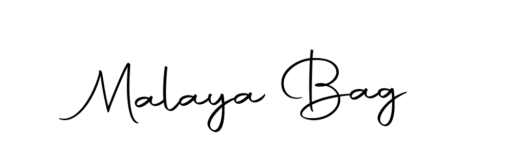 Use a signature maker to create a handwritten signature online. With this signature software, you can design (Autography-DOLnW) your own signature for name Malaya Bag. Malaya Bag signature style 10 images and pictures png