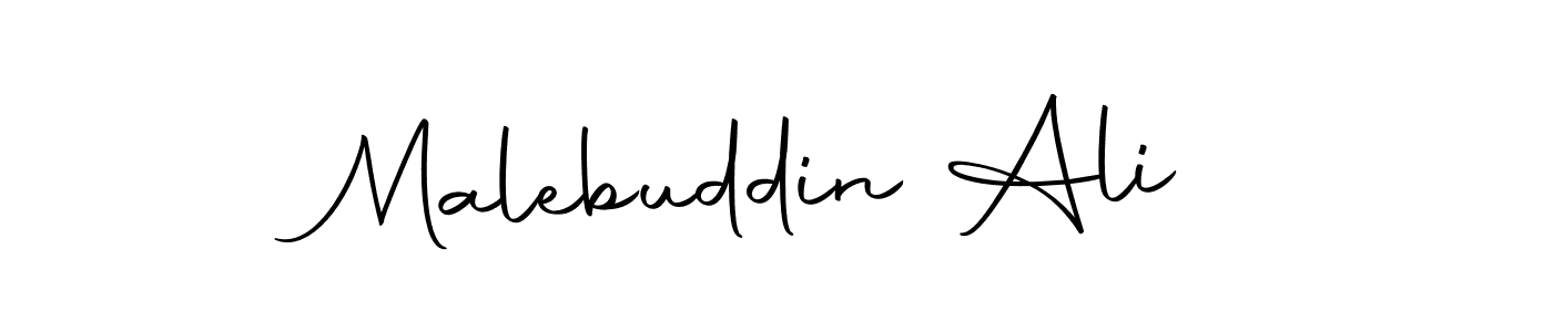 Use a signature maker to create a handwritten signature online. With this signature software, you can design (Autography-DOLnW) your own signature for name Malebuddin Ali. Malebuddin Ali signature style 10 images and pictures png