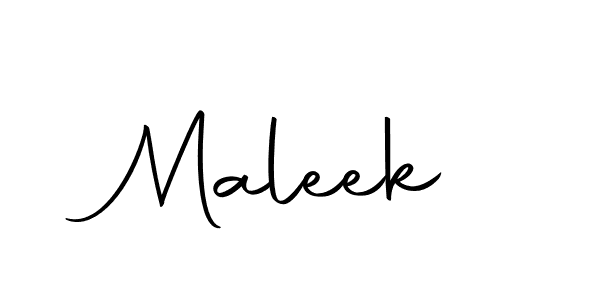 Use a signature maker to create a handwritten signature online. With this signature software, you can design (Autography-DOLnW) your own signature for name Maleek. Maleek signature style 10 images and pictures png