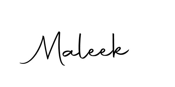 Create a beautiful signature design for name Maleek. With this signature (Autography-DOLnW) fonts, you can make a handwritten signature for free. Maleek signature style 10 images and pictures png