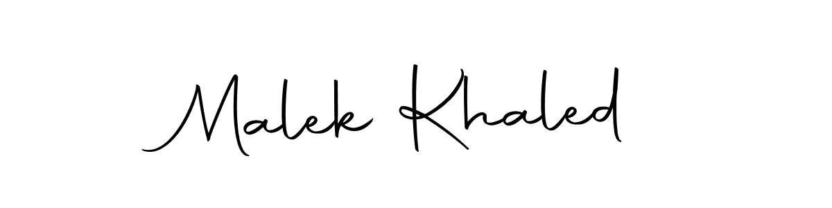 How to make Malek Khaled signature? Autography-DOLnW is a professional autograph style. Create handwritten signature for Malek Khaled name. Malek Khaled signature style 10 images and pictures png