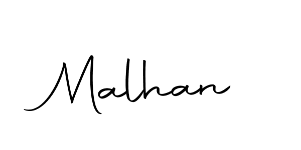 Create a beautiful signature design for name Malhan. With this signature (Autography-DOLnW) fonts, you can make a handwritten signature for free. Malhan signature style 10 images and pictures png