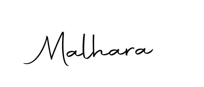 Use a signature maker to create a handwritten signature online. With this signature software, you can design (Autography-DOLnW) your own signature for name Malhara. Malhara signature style 10 images and pictures png