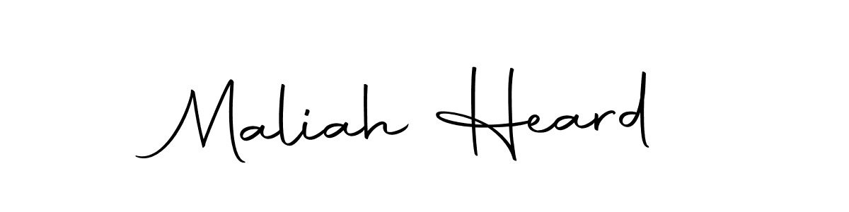 Make a beautiful signature design for name Maliah Heard. Use this online signature maker to create a handwritten signature for free. Maliah Heard signature style 10 images and pictures png