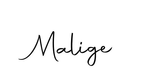 How to make Malige signature? Autography-DOLnW is a professional autograph style. Create handwritten signature for Malige name. Malige signature style 10 images and pictures png