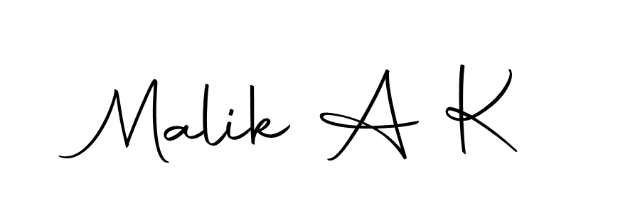 if you are searching for the best signature style for your name Malik A K. so please give up your signature search. here we have designed multiple signature styles  using Autography-DOLnW. Malik A K signature style 10 images and pictures png