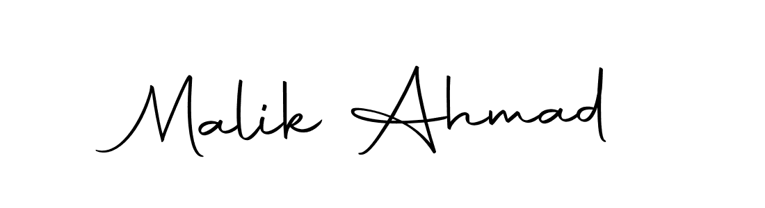 Malik Ahmad stylish signature style. Best Handwritten Sign (Autography-DOLnW) for my name. Handwritten Signature Collection Ideas for my name Malik Ahmad. Malik Ahmad signature style 10 images and pictures png