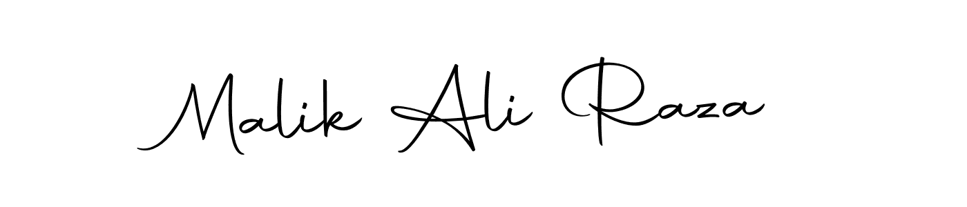 How to make Malik Ali Raza name signature. Use Autography-DOLnW style for creating short signs online. This is the latest handwritten sign. Malik Ali Raza signature style 10 images and pictures png