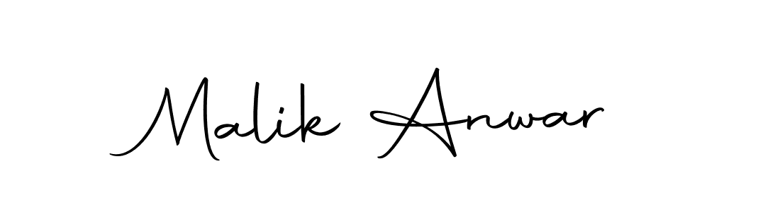 Design your own signature with our free online signature maker. With this signature software, you can create a handwritten (Autography-DOLnW) signature for name Malik Anwar. Malik Anwar signature style 10 images and pictures png