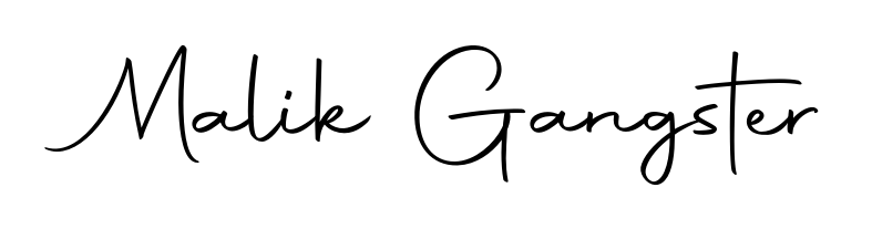 You should practise on your own different ways (Autography-DOLnW) to write your name (Malik Gangster) in signature. Don't let someone else do it for you. Malik Gangster signature style 10 images and pictures png