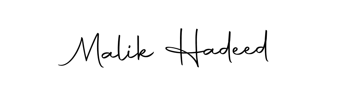 Make a beautiful signature design for name Malik Hadeed. With this signature (Autography-DOLnW) style, you can create a handwritten signature for free. Malik Hadeed signature style 10 images and pictures png