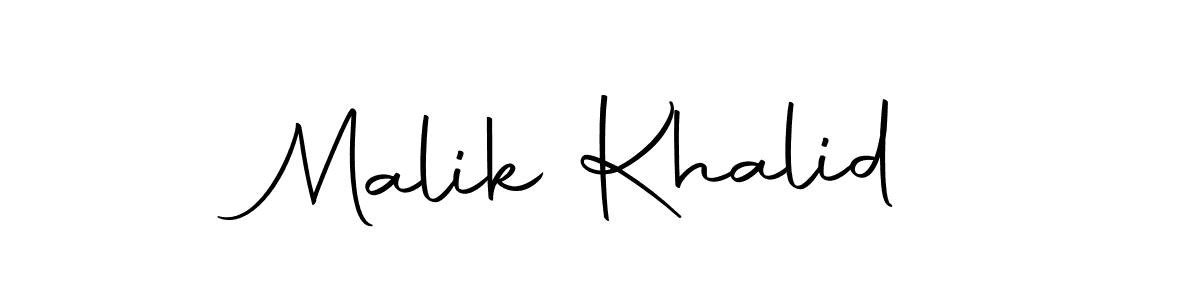 Make a beautiful signature design for name Malik Khalid. Use this online signature maker to create a handwritten signature for free. Malik Khalid signature style 10 images and pictures png