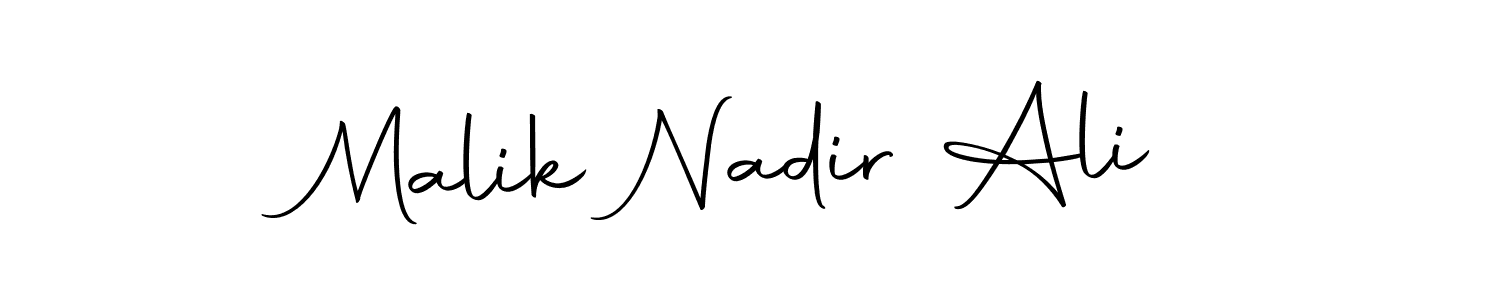 Design your own signature with our free online signature maker. With this signature software, you can create a handwritten (Autography-DOLnW) signature for name Malik Nadir Ali. Malik Nadir Ali signature style 10 images and pictures png