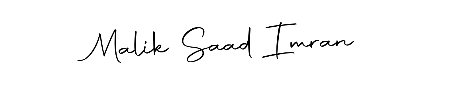 Make a short Malik Saad Imran signature style. Manage your documents anywhere anytime using Autography-DOLnW. Create and add eSignatures, submit forms, share and send files easily. Malik Saad Imran signature style 10 images and pictures png