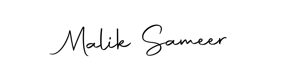 Design your own signature with our free online signature maker. With this signature software, you can create a handwritten (Autography-DOLnW) signature for name Malik Sameer. Malik Sameer signature style 10 images and pictures png
