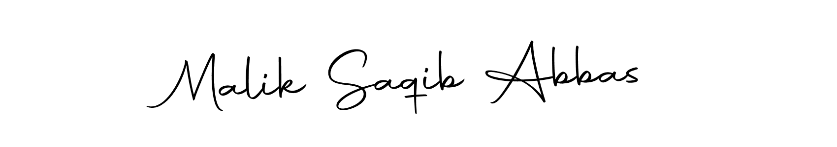 How to make Malik Saqib Abbas name signature. Use Autography-DOLnW style for creating short signs online. This is the latest handwritten sign. Malik Saqib Abbas signature style 10 images and pictures png